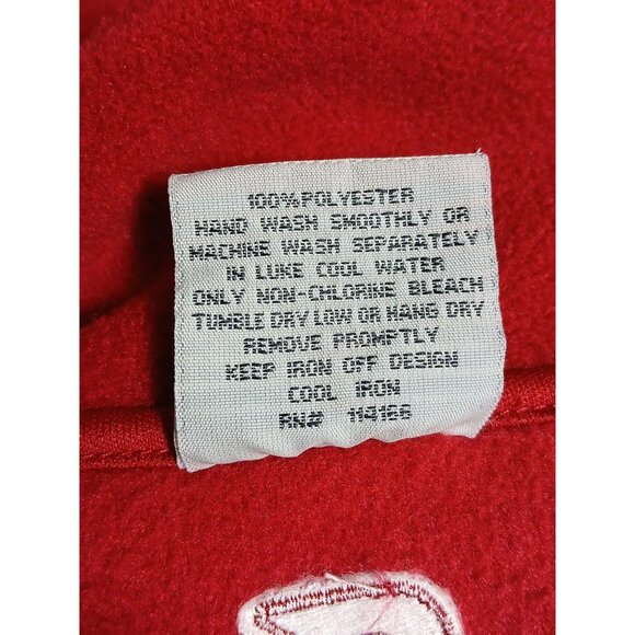 Arkansas Razorbacks Colosseum Athletics Red Fleece Vest Zip Womens Medium - Picture 7 of 10